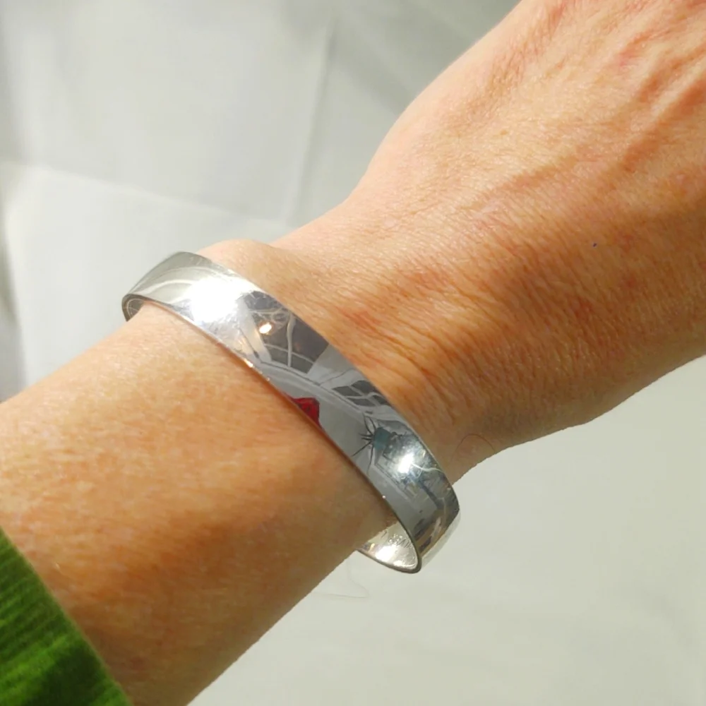 kate spade Look For The Silver Lining Idiom Silver Bangle Bracelet